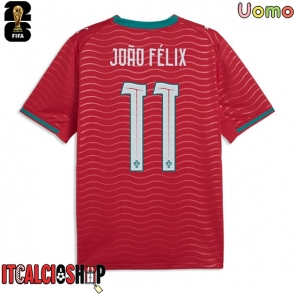 Portogallo Joao Felix #11 Prima Maglia Mondiali 2026 Manica Corta